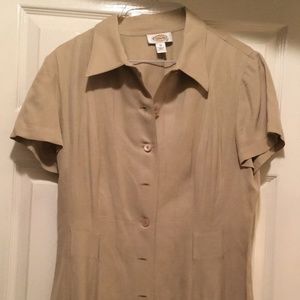 Talbots tan dress